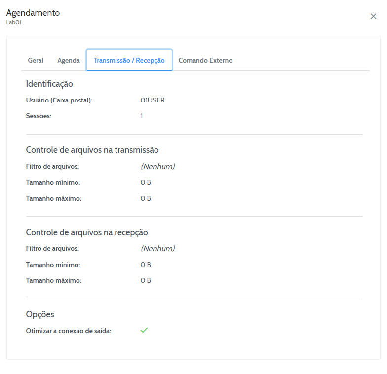 Guia Transmissão/Recepção - Agendamentos