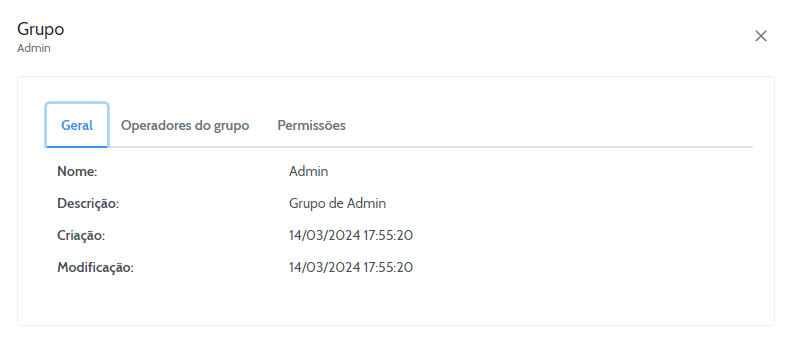 Aba Geral - Grupos