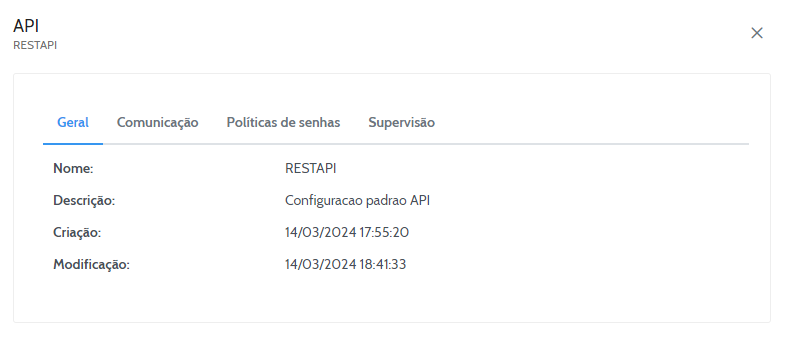 API - Geral
