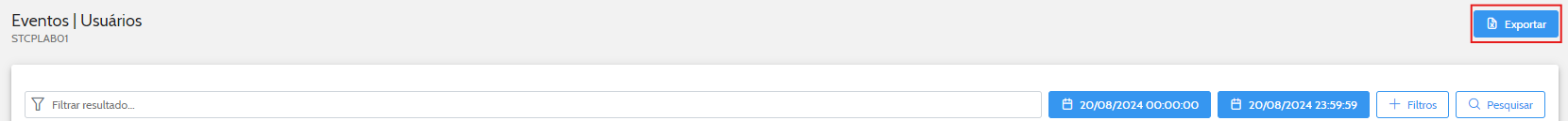 Ícone pra exportar os eventos