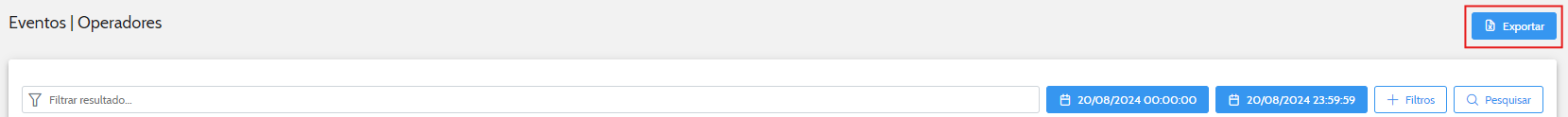 Ícone pra exportar os eventos