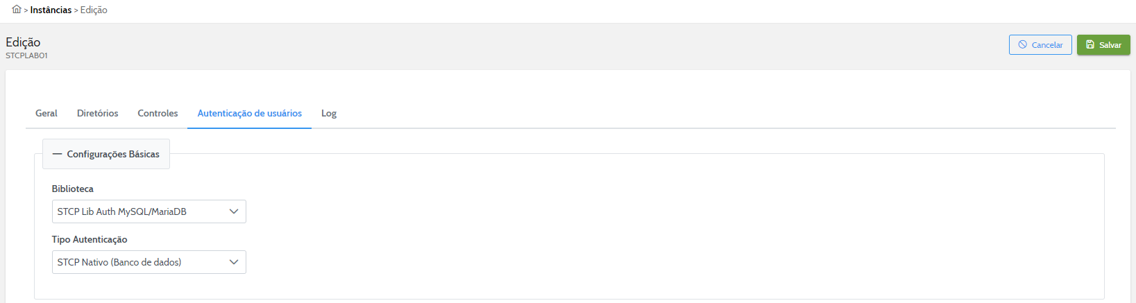 Configurações Básicas