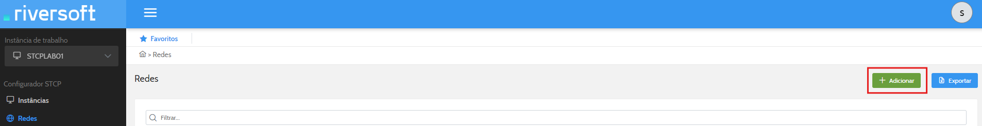 Adicionar nova Rede